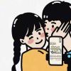 戴着面具